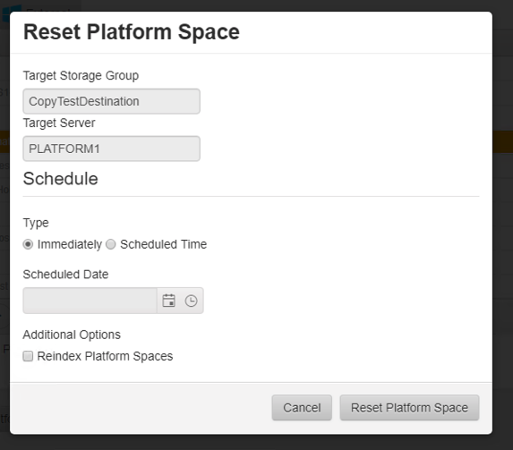 How to Reset Permissions via Platform Space